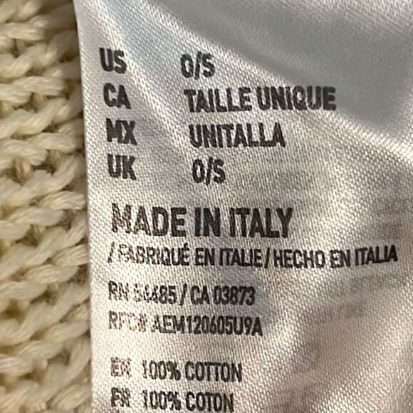 Don’t Ask Why Cream Cotton Open Back Top Made In Italy O/S - Picture 11 of 11